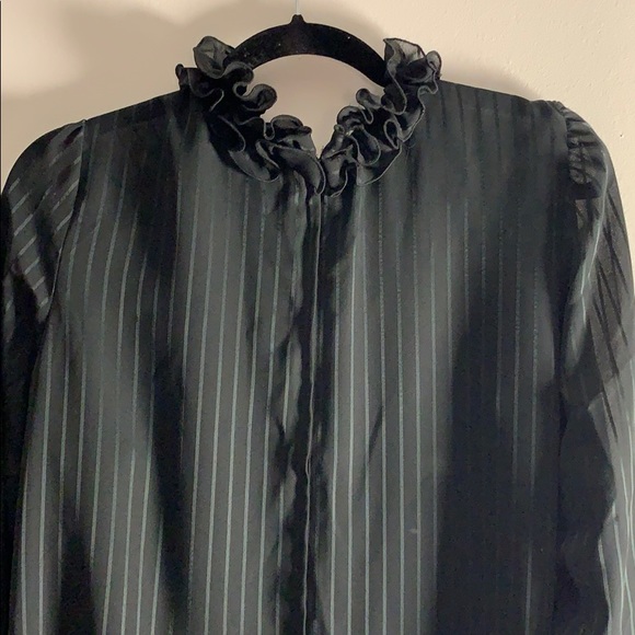 Vintage Sheer Black Dress - Picture 4 of 5